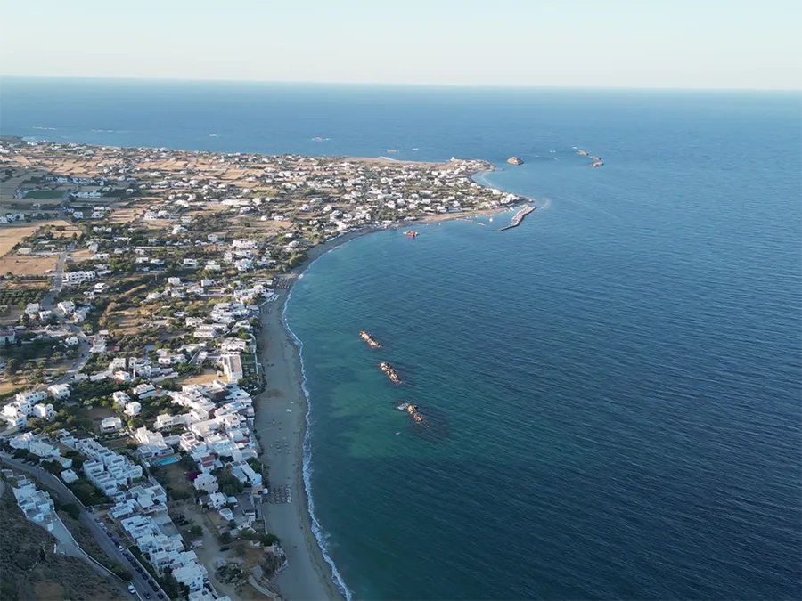 aerial view from Skyros island
